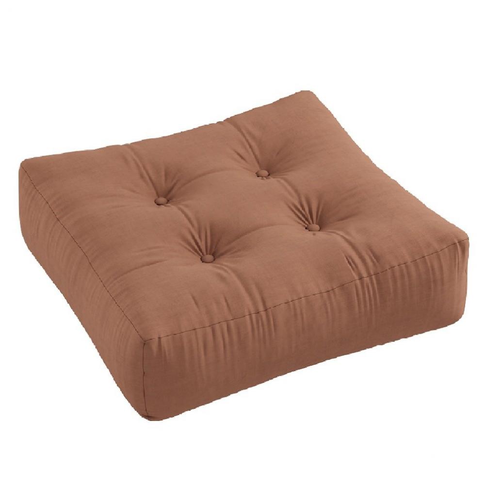 Pouf futon standard MORE POUF coloris brun argile